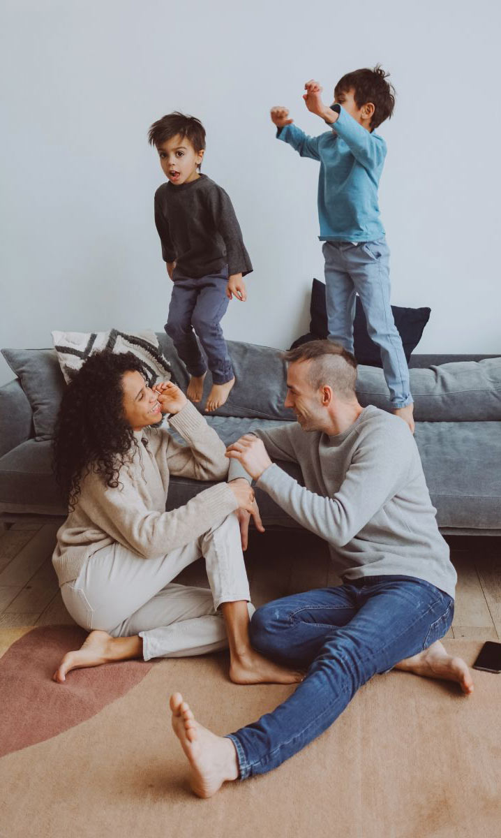 Mixed-race-family